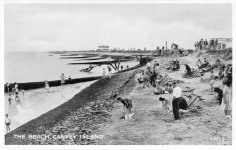 Canvey Island,children paddling,river view